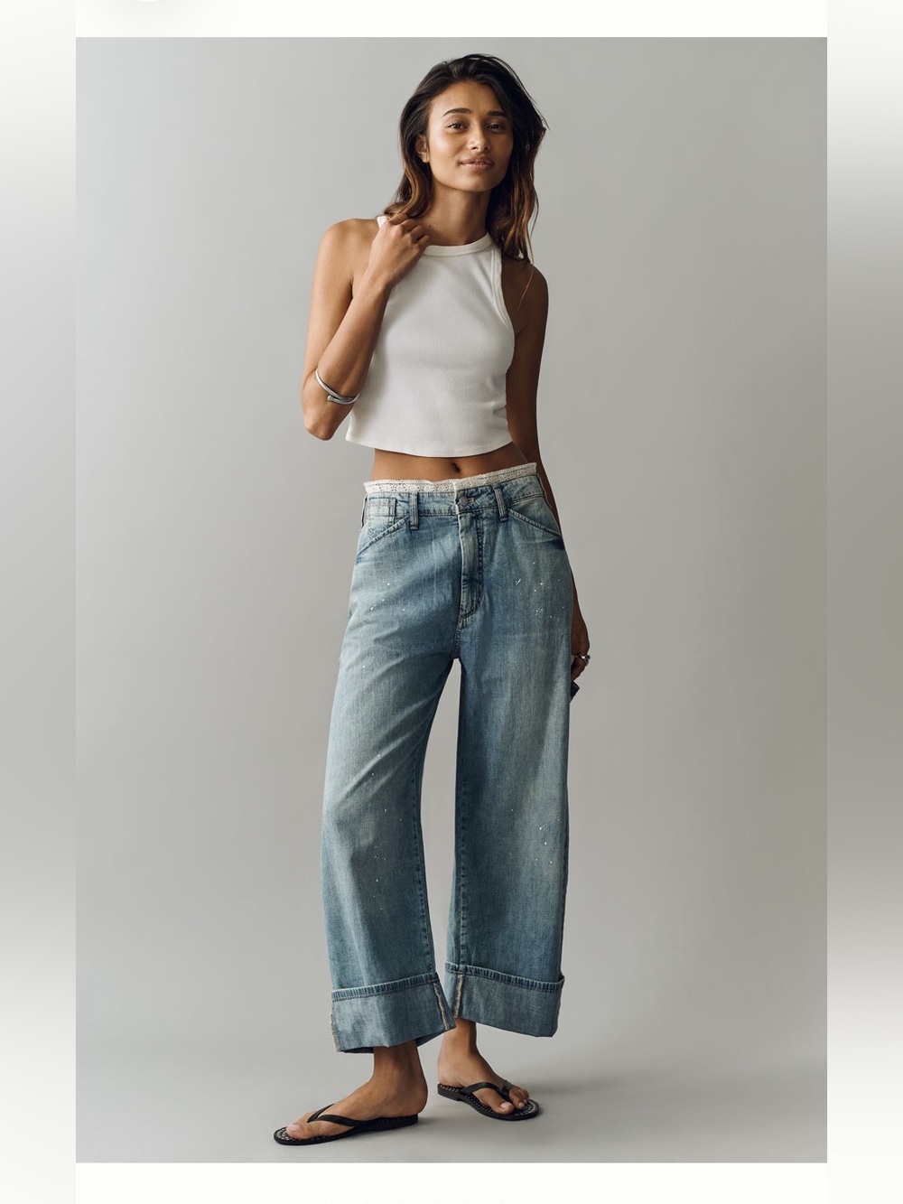 New! Pilcro Kayden High-Rise Carpenter
Barrel Jeans! Size 29 - Picture 2 of 9